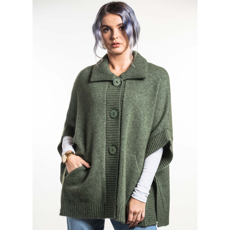 Merino - Possum Cape with Pockets