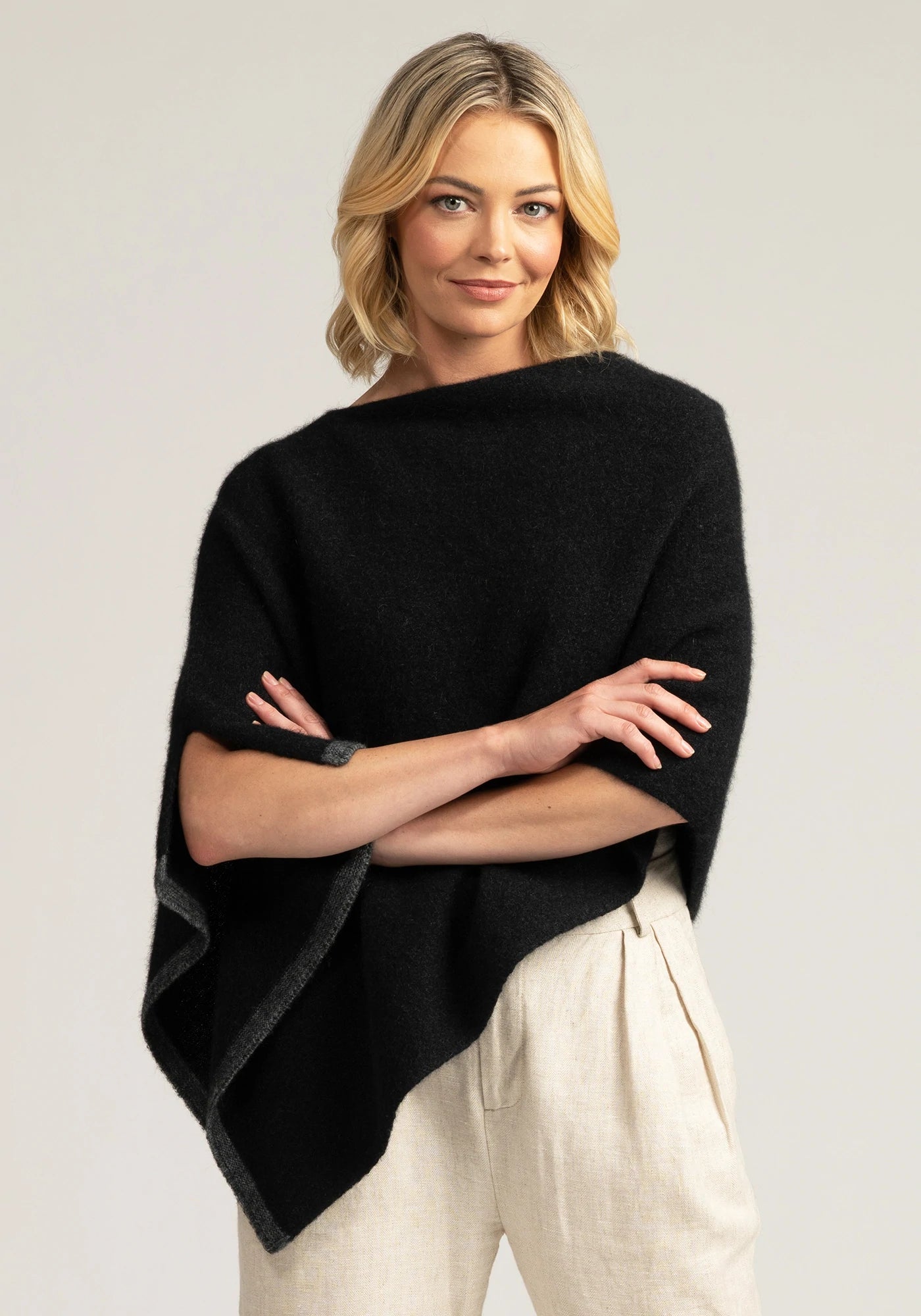 Two Tone Poncho