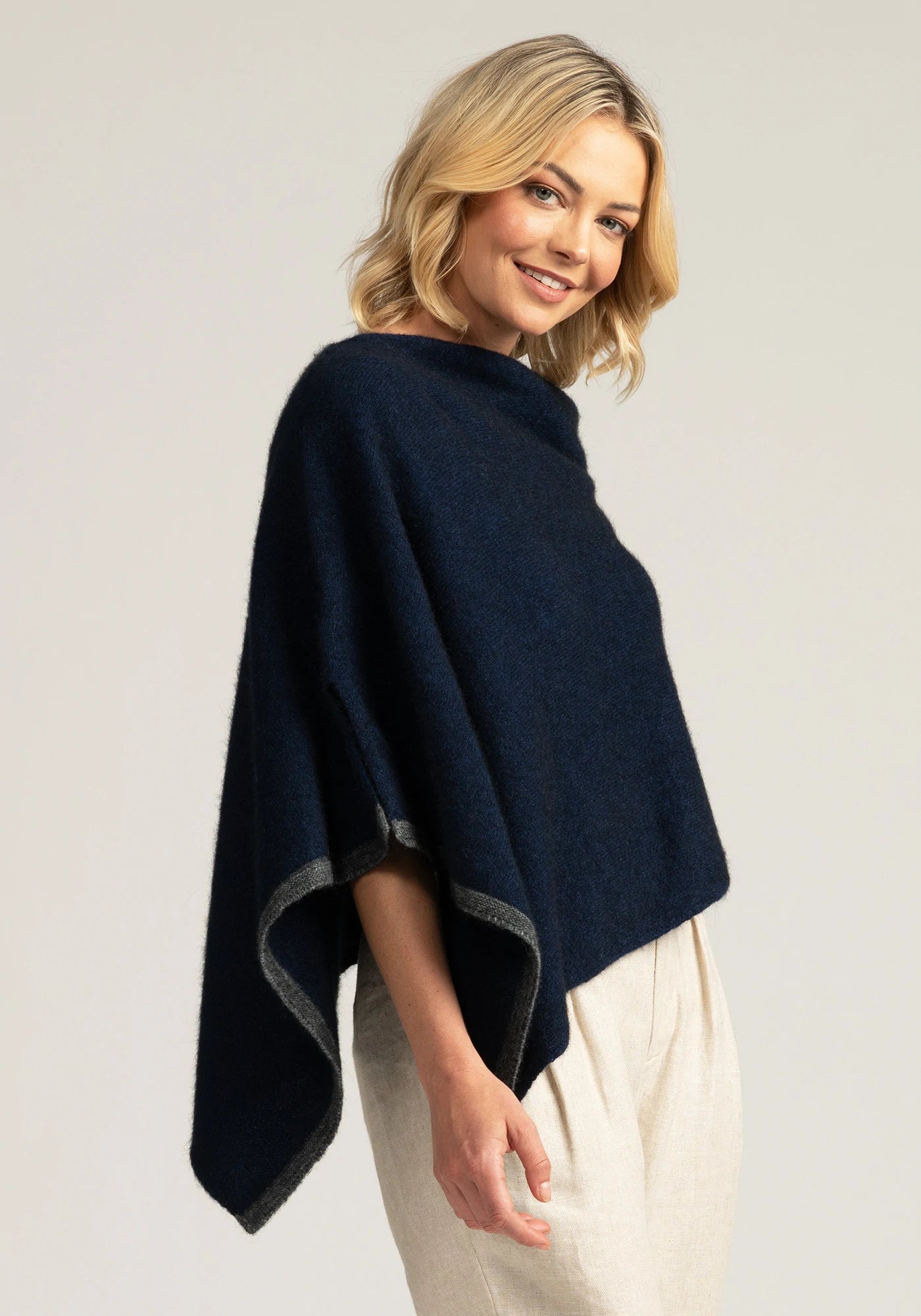 Two Tone Poncho