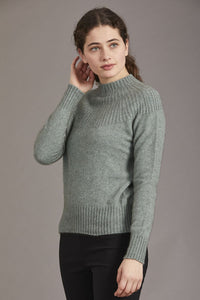 Possum Merino Yoke Neck Cable Jersey