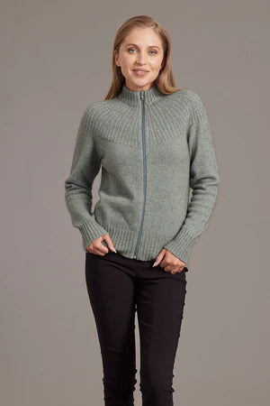 Possum Merino Yoke Neck Cable Jacket