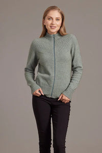 Possum Merino Yoke Neck Cable Jacket