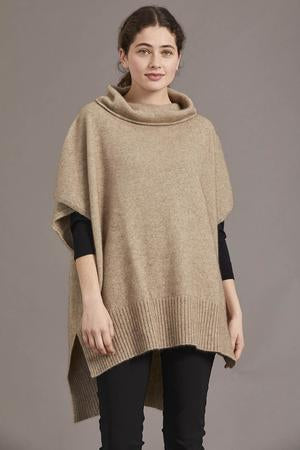 Possum Merino Step Hem Poncho