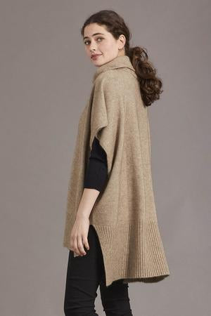 Possum Merino Step Hem Poncho