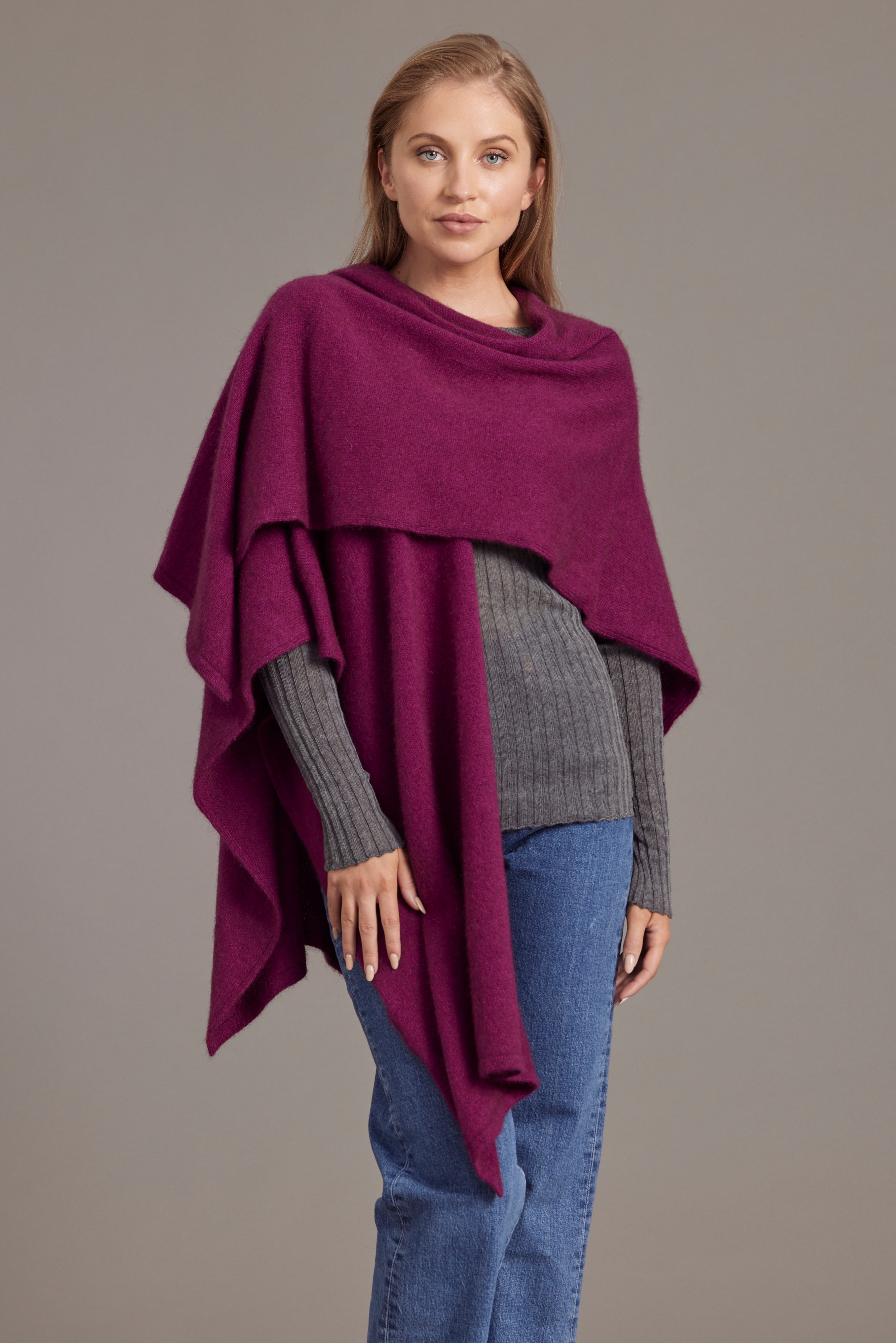 Possum Merino Split Front Cape