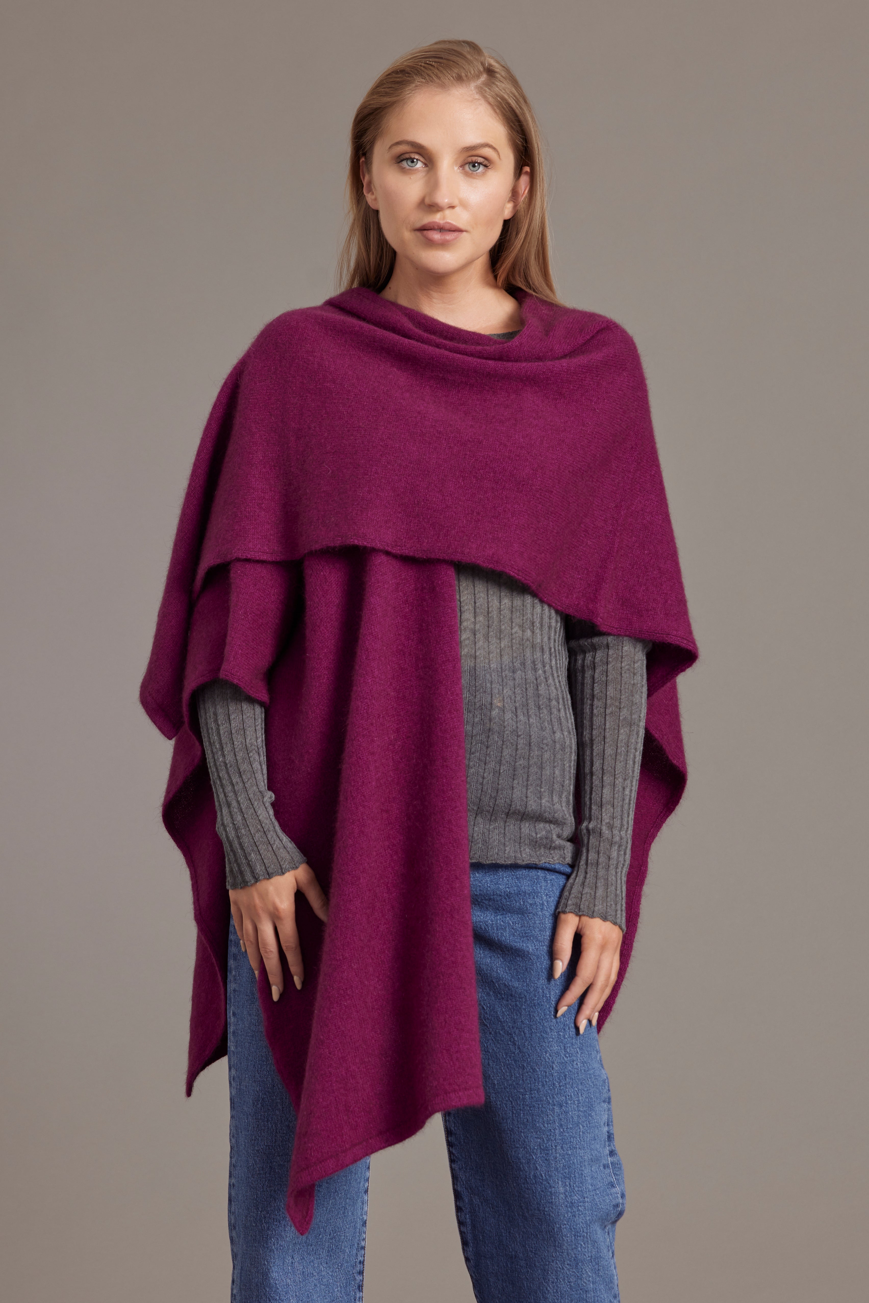 Possum Merino Split Front Cape