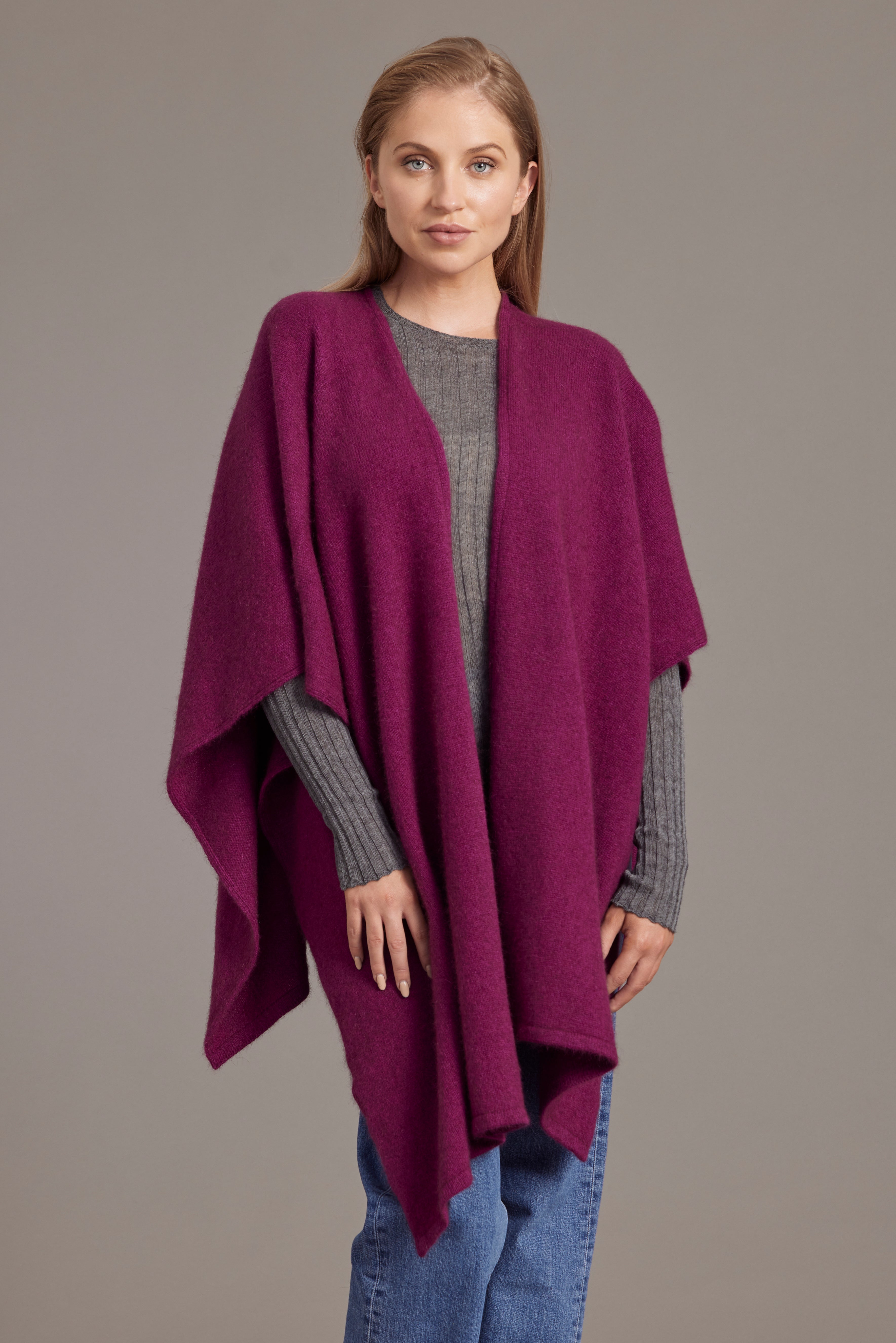 Possum Merino Split Front Cape