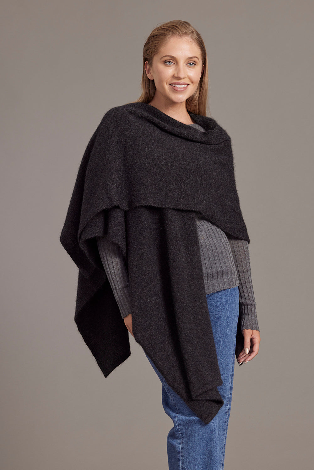 Possum Merino Split Front Cape