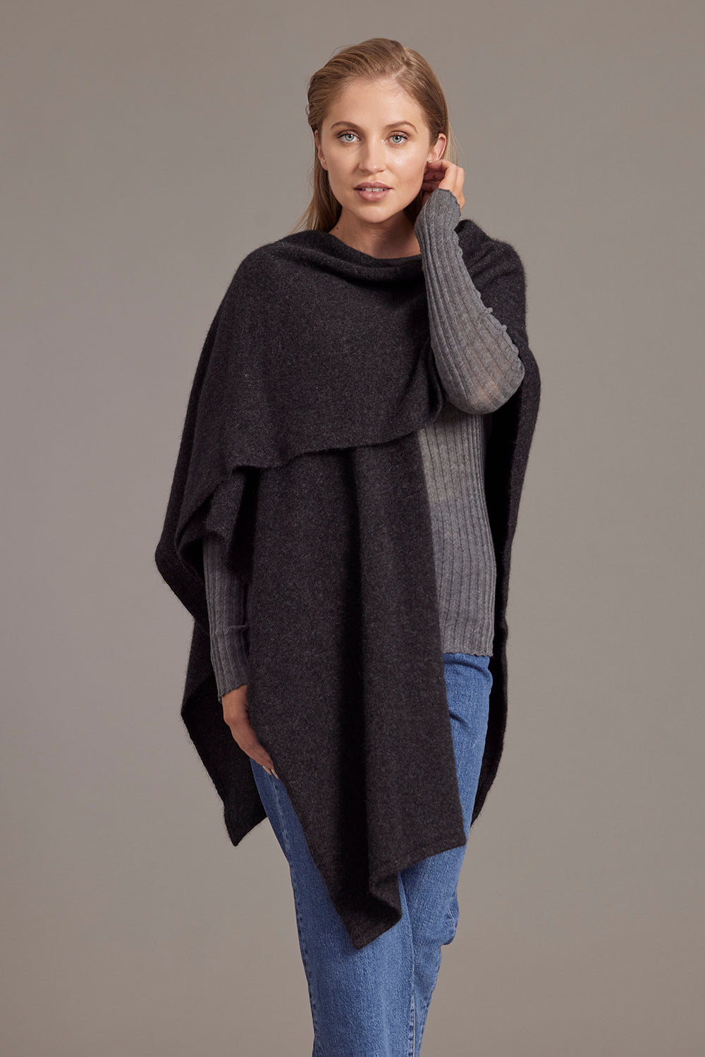 Possum Merino Split Front Cape