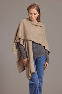 Possum Merino Split Front Cape