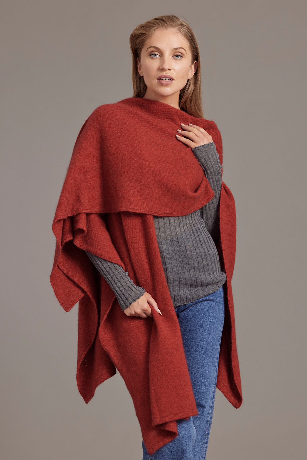 Possum Merino Split Front Cape